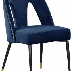Meridian Furniture Dining Room Akoya Velvet Dining Chair Set Of 2