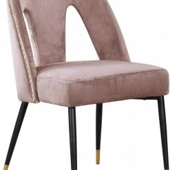 Meridian Furniture Dining Room Akoya Velvet Dining Chair Set Of 2