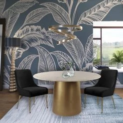 Meridian Furniture Dining Room Owen Velvet Dining Chair Se Of 2