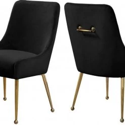 Meridian Furniture Dining Room Owen Velvet Dining Chair Se Of 2