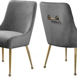 Meridian Furniture Dining Room Owen Velvet Dining Chair Se Of 2