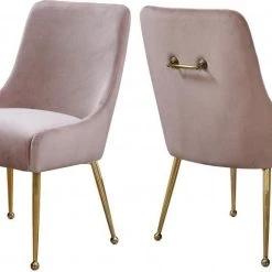 Meridian Furniture Dining Room Owen Velvet Dining Chair Se Of 2