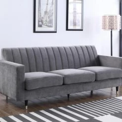 Meridian Furniture Lola Velvet Sofa Living Room