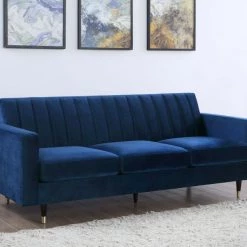 Meridian Furniture Lola Velvet Sofa Living Room