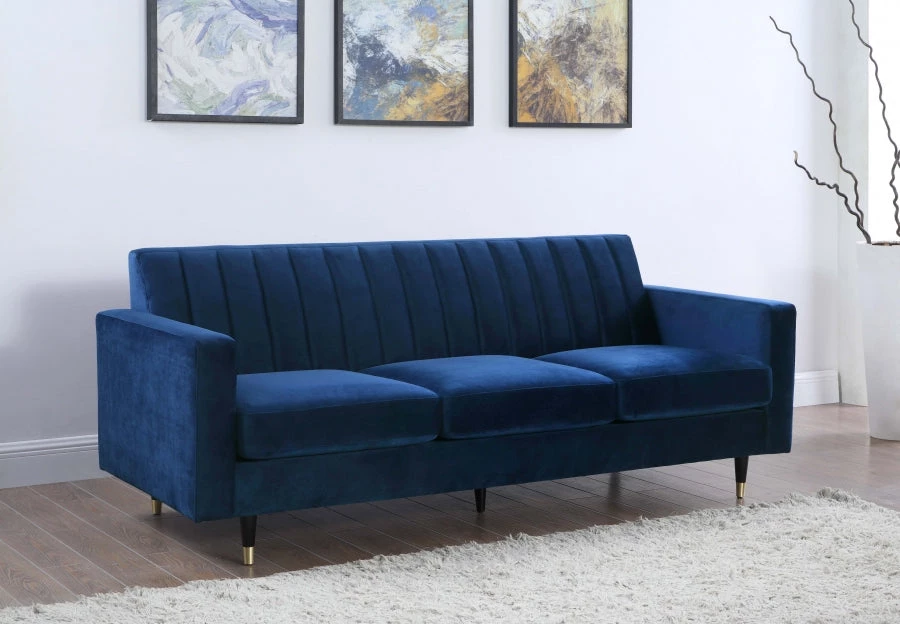 Meridian Furniture Lola Velvet Sofa Living Room