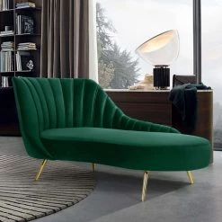 Meridian Furniture Margo Velvet Chaise Lounge