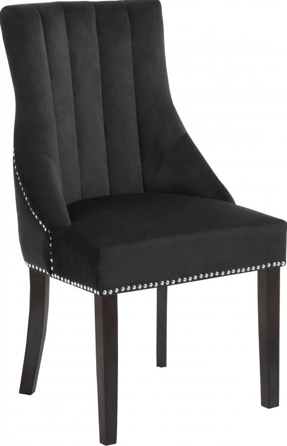 Meridian Furniture Oxford Velvet Dining Chair Set Of 2 Dining Room