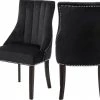 Meridian Furniture Oxford Velvet Dining Chair Set Of 2 Dining Room