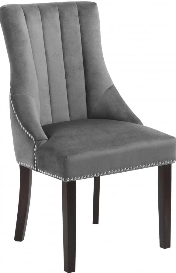 Meridian Furniture Oxford Velvet Dining Chair Set Of 2 Dining Room