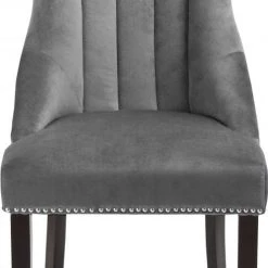 Meridian Furniture Oxford Velvet Dining Chair Set Of 2 Dining Room