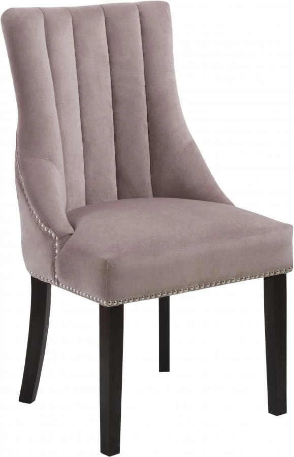 Meridian Furniture Oxford Velvet Dining Chair Set Of 2 Dining Room