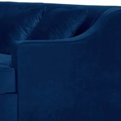 Meridian Furniture Jackson Velvet 2 Piece Sectional Living Room