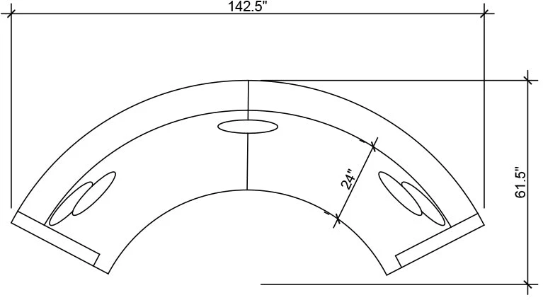Meridian Furniture Jackson Velvet 2 Piece Sectional Living Room