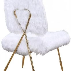 Meridian Furniture Magnolia Faux Fur Accent Chair (Set Of 2)