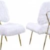 Meridian Furniture Magnolia Faux Fur Accent Chair (Set Of 2)