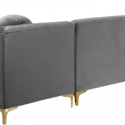 Meridian Furniture Graham Velvet 3 Piece Sectional