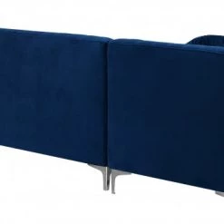 Meridian Furniture Graham Velvet 3 Piece Sectional