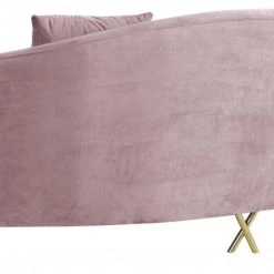 Meridian Furniture Serpentine Velvet Sofa