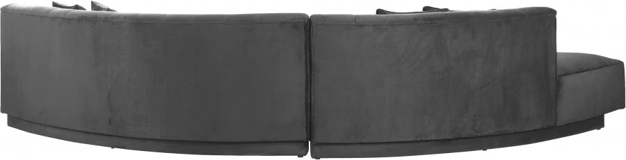 Meridian Furniture Kenzi Velvet 2 Piece Sectional