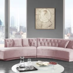 Meridian Furniture Kenzi Velvet 2 Piece Sectional