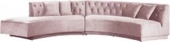 Meridian Furniture Kenzi Velvet 2 Piece Sectional