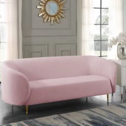 Meridian Furniture Living Room Lavilla Velvet Sofa