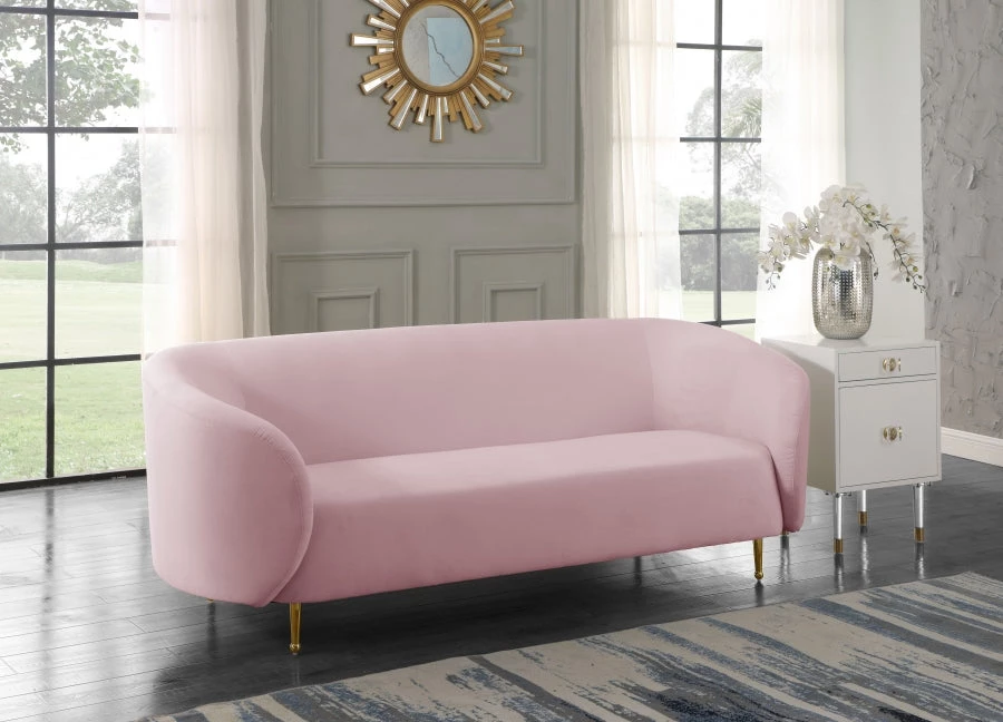 Meridian Furniture Living Room Lavilla Velvet Sofa