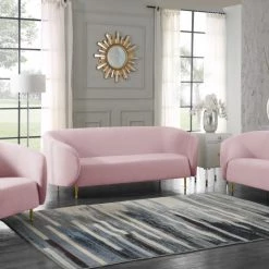 Meridian Furniture Living Room Lavilla Velvet Sofa