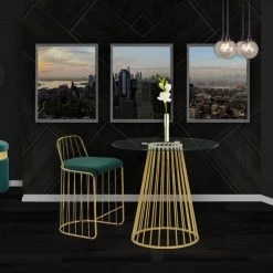 Meridian Furniture Gio Counter Height Table Dining Room