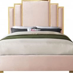 Meridian Hugo Velvet Bed