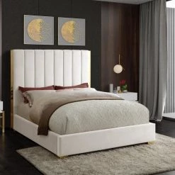 Meridian Furniture Becca Velvet Bed