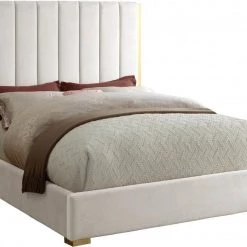 Meridian Furniture Becca Velvet Bed