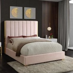 Meridian Furniture Becca Velvet Bed