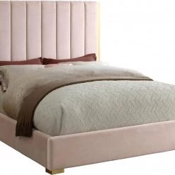 Meridian Furniture Becca Velvet Bed