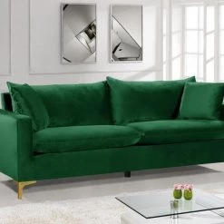 Meridian Furniture Living Room Naomi Velvet Sofa