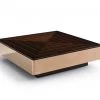 VIG Modrest Larice Modern Square Ebony & Rosegold Coffee Table