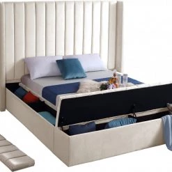 Meridian Furniture Bedroom Kiki Velvet Bed