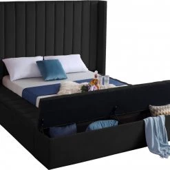 Meridian Furniture Bedroom Kiki Velvet Bed