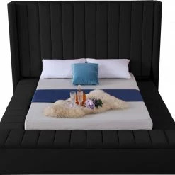 Meridian Furniture Bedroom Kiki Velvet Bed