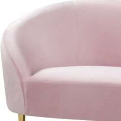 Meridian Furniture Ritz Velvet Sofa Living Room