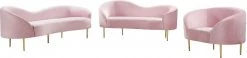 Meridian Furniture Ritz Velvet Sofa Living Room