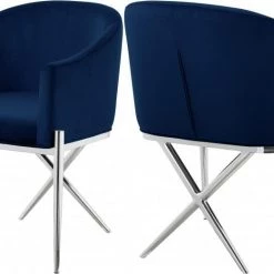 Meridian Furniture Dining Room Xavier Velvet Dining Chair