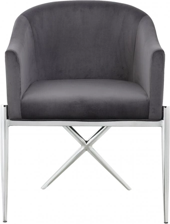 Meridian Furniture Dining Room Xavier Velvet Dining Chair