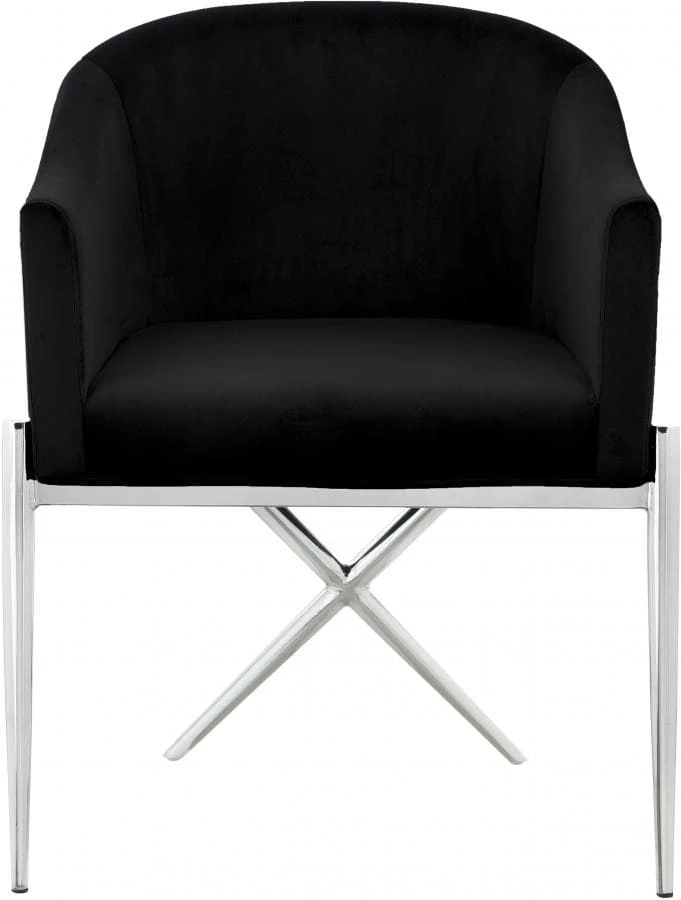Meridian Furniture Dining Room Xavier Velvet Dining Chair