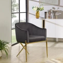 Meridian Furniture Xavier Velvet Dining Chair