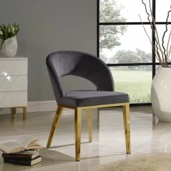 Meridian Furniture Roberto Velvet Dining Chair