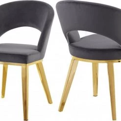 Meridian Furniture Roberto Velvet Dining Chair