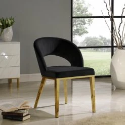Meridian Furniture Roberto Velvet Dining Chair