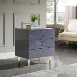 Meridian Furniture Starburst Side Table Living Room