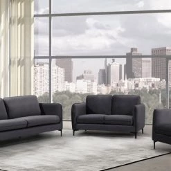 Meridian Furniture Poppy Velvet Sofa Living Room